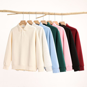 Felpa Personalizzata in Tessuto Misto Poliestere-Cotone da 350 Grammi, Manica Lunga, Alta Qualità, Tinta Unita, Casual per <span class=keywords><strong>Abbigliamento</strong></span> Autunno-Inverno - Product Image 1