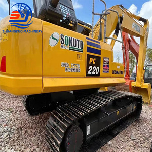 Excavadora de orugas hidráulica usada original Komatsu de 22 toneladas con motor Cummins a la venta - Product Image 2