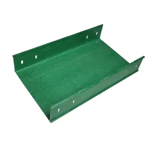 High Quality 50mm-400mm Width Customized Waterproof Green Fiberglass FRP Cable Tray