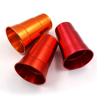 Gobelet à bière en aluminium de 16 oz, personnalisable en couleur, en métal et verre, récupérable, pour l'extérieur