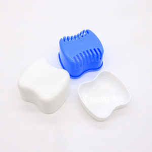 European Style Tooth Storage <b>Box</b> Plastic Split Type With Mesh For <b>Denture</b> Retainer Braces Care - Product Image 5