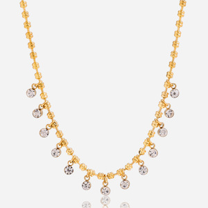 Stainless Steel White Zircon Pendant <b>Necklace</b> for Women Party Jewelry Geometric Design Claw Setting Multi-story No Yiwu Origin - Product Image 1