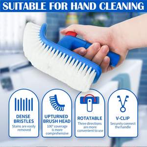 <span class=keywords><strong>Brosse</strong></span> de nettoyage pour <span class=keywords><strong>piscine</strong></span> et baignoire Huaxi, tête de <span class=keywords><strong>brosse</strong></span> rotative, nettoyeur manuel en plastique - Product Image 5