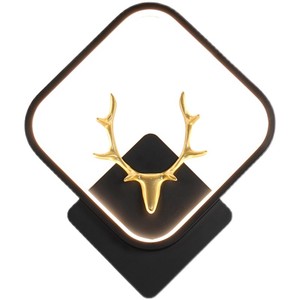 Lampe murale LED moderne et créative en forme de <span class=keywords><strong>tête</strong></span> de cerf, en fer de luxe, pour décoration intérieure de chambre et salon - Product Image 6