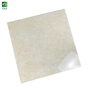 Foshan Beige Color Living Room Kitchen Porcelain Polished Tile Interior Floor Marble 60x60 Tiles