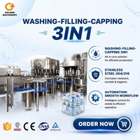 Machine de remplissage d'eau minérale en acier inoxydable 316 durable pour une exploitation industrielle à long terme