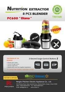 Licuadora de Alta Velocidad 1000W 1.5L Tritan con Vaso Medidor, Procesador de Alimentos Antideslizante para Cocina, Licuadora y Exprimidor - Product Image 5