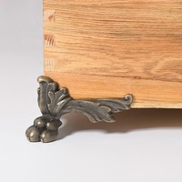 Pieds décoratifs de style antique en alliage de zinc, durables, pour meubles, armoires à quatre côtés et tables de chevet