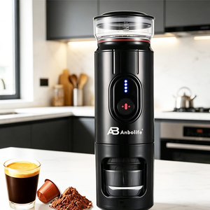 <span class=keywords><strong>Cafetera</strong></span> Espresso Portátil Anbo, 18 Bares de Presión, Acero Inoxidable, Control Manual, <span class=keywords><strong>Molinillo</strong></span> Ajustable, Autolimpieza, Enchufe EU/US - Product Image 5