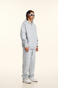 Hot Sale Custom Logo Men's Oversized Sweatpants Hoodie Casual <strong>Tracksuits</strong> Embroidered Pocket Washed Print Pattern Blank Sweatsuit - Product Image 2