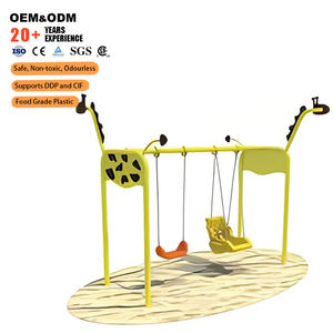 All'ingrosso per bambini di grandi dimensioni Design interessante per bambini Multi-persona da giardino all'aperto sedia a dondolo per bambini parco giochi - Product Image 2