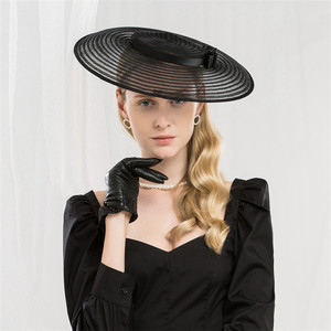 A3 Dame Chapeaux Ligne Chapeau Femme À Large Bord Chapeaux Chapeaux Printemps Nouvelle Mode Fil <span class=keywords><strong>Homburg</strong></span> Contracté Bouchons Femelle Britannique Bouchon - Product Image 3