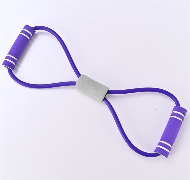 Tendeur en forme de 8-bicolore violet