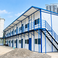 Maison conteneur portable sur mesure à ossature acier pour dortoirs de travailleurs, bâtiment préfabriqué pour camp de travail