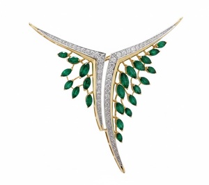 Conjunto de Colgante Grace con Esmeralda Marquesa, Joyería Fina de Alta Artesanía con Esmeraldas Naturales para Regalos y Eventos - Product Image 1