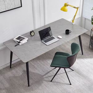 Muebles de Comedor de Estilo Moderno, Mesa con Patas de Metal, Mesa de Comedor con Tapa de Piedra Sinterizada para el Hogar - Product Image 6