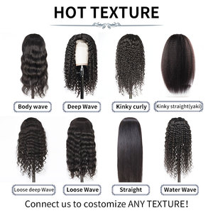 Paquets de cheveux humains brésiliens vierges avec fermeture, cuticule humaine brésilienne alignée, <span class=keywords><strong>Meche</strong></span>, bon marché, Extension en vrac - Product Image 4