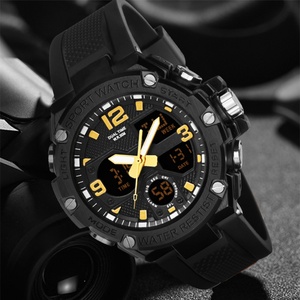 Montre de sport pour homme pas chère, résistante à l'eau, bracelet en acier inoxydable, affichage numérique, mode plongée, horloge 12/24 heures, date, chronomètre, 3BAR - Product Image 4