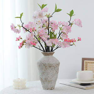 Rama de Flores de Cerezo Artificiales al por Mayor, Decoración para Bodas, Longitud Total 46 cm - Product Image 1