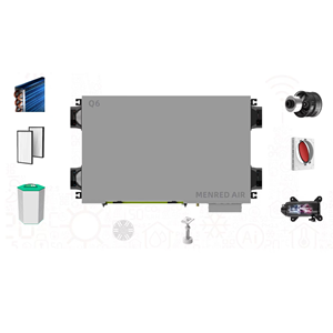 เครื่องลดความชื้น Q6 ERV พร้อมระบบกู้คืนความร้อนอุณหภูมิต่ำ ระบบระบายอากาศแบบเพดาน 300 ลบ.ม./ชม. สำหรับพื้นที่อากาศหนาวเย็น Q6 All-in-one ERV+ - Product Image 2