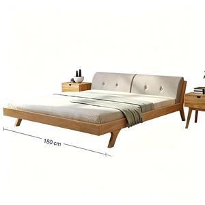 Modern Bedroom Solid Wood <b>Platform</b> Soft <b>Bed</b> <b>Frame</b> Hand Eco-Friendly Comfortable - Product Image 2