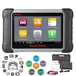 Autel MaxiCOM Alat Diagnostik Mobil MK808, Alat Diagnosis Mobil Semua Sistem OBD Pemindai Otomotif Pembaca Kode Otomatis, Alat Pindai Asli