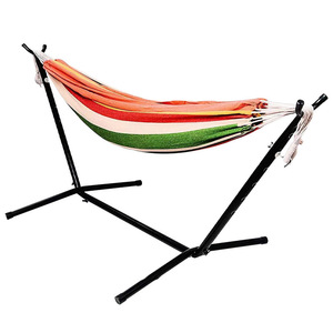 <span class=keywords><strong>Hamac</strong></span> balançoire d'extérieur portable pour camping, 2 places, simple ou <span class=keywords><strong>double</strong></span>, avec support détachable, pliable, chaise longue de maison en <span class=keywords><strong>toile</strong></span> - Product Image 5