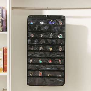 Sac de rangement suspendu non tissé transparent double face, sac anti-poussière pas cher, sac de rangement multicouche pour bijoux - Product Image 2
