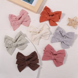 Barrettes à nœuds doublées pour <span class=keywords><strong>petite</strong></span> fille, pince à cheveux crocodile, accessoires pour cheveux, pour enfants en bas âge - Product Image 5
