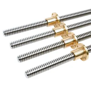brass nut 10mm miniature lead screw shaft Tr10x4 Tr10x5 Tr10x6 Tr10x8 Tr10x10 high speed trapezoidal Lead screw