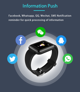 A6 Id116 116 Plus <span class=keywords><strong>Smartwatch</strong></span> Fitness Tracker cardiofrequenzimetro pressione sanguigna lettura TFT <span class=keywords><strong>compatibile</strong></span> <span class=keywords><strong>Android</strong></span> per polso sportivo - Product Image 6