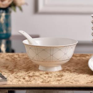 Nouvelle boîte cadeau de bols à soupe et à riz en porcelaine fine East Horse Bone China blancs pour la famille - Product Image 3