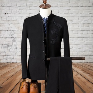 Nouvelle Collection <span class=keywords><strong>Homme</strong></span> : Costumes Trois Pièces Slim Fit (Blazer + Gilet + Pantalon) – Tenues Décontractées et Habillées pour <span class=keywords><strong>Mariage</strong></span>, Col Montant, Style Gentleman - Product Image 4