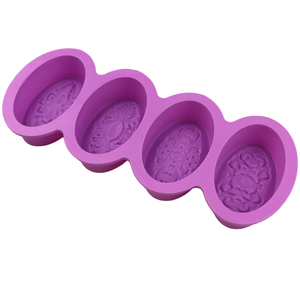 1317 Usine Échantillon Gratuit <span class=keywords><strong>Moule</strong></span> en Silicone à 4 Cavités de Forme Ovale, pour Gâteau, Savon, Bonbons, Bougies et Motifs Religieux - Product Image 5