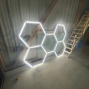 5 Hex Led Garage Light Car Wash Workshop Garage Lights Teto 6500K Led Detalhando Trabalhando Luz Para Garagem Do Carro - Product Image 1