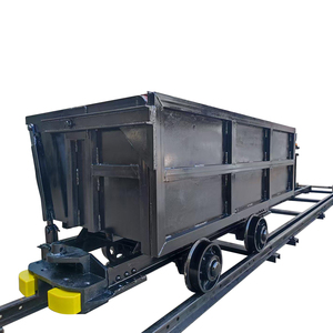 Petite voiture de mine à benne latérale 0,7 m³ Modèle MCC-0.7, wagon basculant compact à rail courbé pour tunnels souterrains étroits - Product Image 5