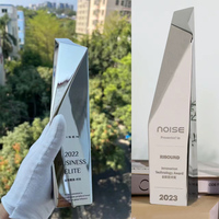 Mode personnalisée trophée métallique personnalisé forme 3D pour cadeau d'affaires décoration de la maison