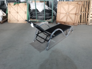 Chaise longue pliante moderne et durable en aluminium pour l'extérieur, <span class=keywords><strong>jardin</strong></span>, patio, chaise longue pour cour, hôtel, plage <span class=keywords><strong>pliable</strong></span> - Product Image 4