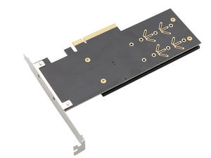 Tarjeta adaptadora Dual <span class=keywords><strong>M</strong></span>.2 PCIe 4,0 SSD PCIe3.1-8X a 2M.2(<span class=keywords><strong>M</strong></span>-Key) Tarjeta de expansión compatible con PCIe NVMe - Product Image 5