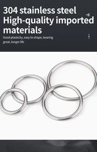 O-ring Baja Tahan Karat 304 316 301 Custom Solid Welded yang Diterima - Pengait Pengaman Premium untuk Jaring Ikan - Pengait Panjat Tebing - Product Image 5
