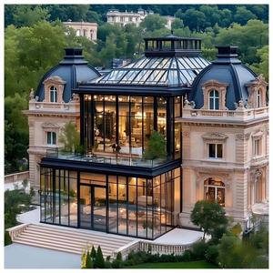 Profilé en aluminium personnalisé de haute qualité blanc double vitrage balcon hiver jardin <span class=keywords><strong>terrasse</strong></span> verre soleil cabane - Product Image 1