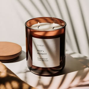 AIKUN Supplier OEM Factory Natural Glass Jar Personalized Scented Candle for Bedroom Ambience Office Home Decoration - Product Image 1