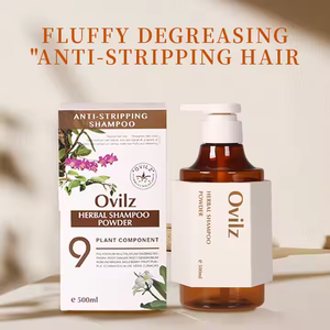 Shampooing Herbal OVILZ <span class=keywords><strong>Naturel</strong></span> au Curcuma et à l'Aloe Vera, Nourrissant, Volumisant, <span class=keywords><strong>Dégraissant</strong></span> et <span class=keywords><strong>Anti</strong></span>-Stripping - Product Image 3