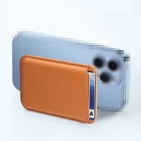 Nouveau fort magnétique Mag étui téléphone portable portefeuille porte-carte d'identité tenir Logo personnalisé coffres-forts en cuir pour Iphone 14 13 12 Pro Max