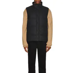 DOVEN OEM Manufacturer Wholesale Heated Vest Puffer Jacket Men Winter Ground Wool Material Casual Custom Plus Size Men's Vests