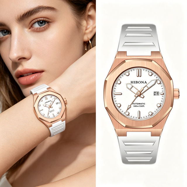 High Quality Stainless Steel Analog Watches No logo Business Dress Gold Plated Business Men's Quartz Watch