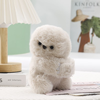 Peluche personnalisée avec logo, motif Hibou Robot Timide, Koala, rose, beige, gris, jouet en peluche dessin animé, bracelet, pendentif de sac, coussin décoratif doux