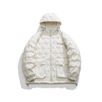 Veste matelassée à capuche pour homme, avec fermeture éclair intégrale et poches, pour l'hiver, grandes tailles et extra-larges, jusqu'à 6XL 7XL