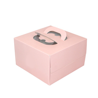 Boîte à gâteau d'anniversaire de vente chaude 4 pouces 6 pouces 8 pouces portable mousse au fromage domestique petite boîte d'emballage de crème pâtissière