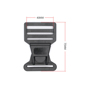 หัวเข็มขัดพลาสติกแบบเลื่อนปรับได้ 40 มม. สำหรับกระเป๋า ทนทาน - Product Image 3